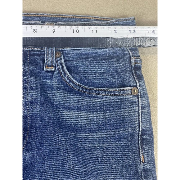 RE/DONE 'Mid 70s' Blue Denim 90s High Rise Ankle Crop Jeans Womens 25 - Picture 4 of 13